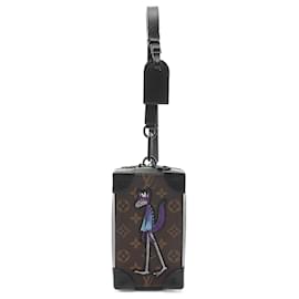 Louis Vuitton-Louis Vuitton Monogram Macassar Soft Trunk Phone Box Shoulder Bag M80144-Brown