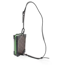 Louis Vuitton-Louis Vuitton Monogram Macassar Soft Trunk Phone Box Shoulder Bag M80144-Brown
