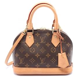Louis Vuitton-Sac à main Louis Vuitton Monogram Alma BB M53152-Marron