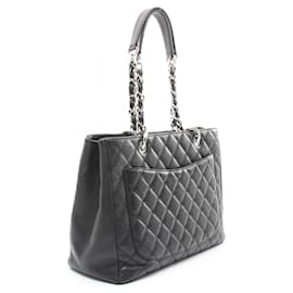 Chanel-Sac de shopping grand modèle matelassé en caviar Chanel A50995-Noir