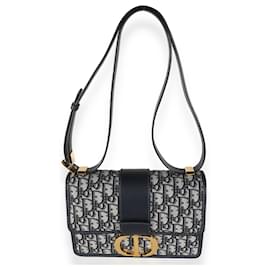 Dior-Christian Dior Navy Oblique Jacquard 30 Montaigne-Blue