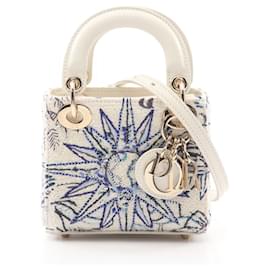 Christian Dior-Dior Leather Lady Dior Handbag 04-MA-1202-White
