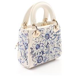 Christian Dior-Dior Leather Lady Dior Handbag 04-MA-1202-White