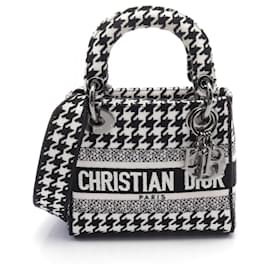 Christian Dior-Dior Canvas LADY D-LITE Mini 2way Bag-Black