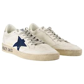 Golden Goose-Ballstar Sneakers - Golden Goose Deluxe Brand - Leather - White-White