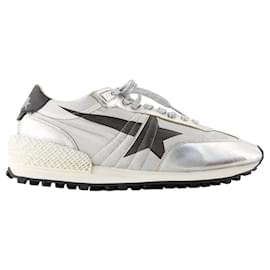 Golden Goose-Baskets de marathon - Golden Goose Deluxe Brand - Cuir - Argent-Argenté,Métallisé