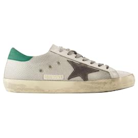 Golden Goose-Super Star Sneakers - Golden Goose Deluxe Brand - Leather - Silver-Silvery,Metallic