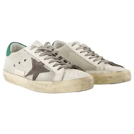 Golden Goose-Super Star Sneakers - Golden Goose Deluxe Brand - Leather - Silver-Silvery,Metallic