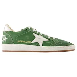 Golden Goose-Ballstar Sneakers - Golden Goose Deluxe Brand - Leather - Green-Green