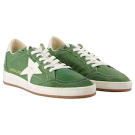 Golden Goose-Ballstar Sneakers - Golden Goose Deluxe Brand - Leather - Green-Green