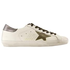 Golden Goose-Super Star Sneakers - Golden Goose Deluxe Brand - Leather - White-White