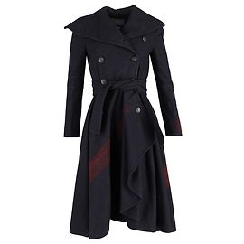 Casaco duplo Alexander McQueen em lã azul-marinho Azul marinho