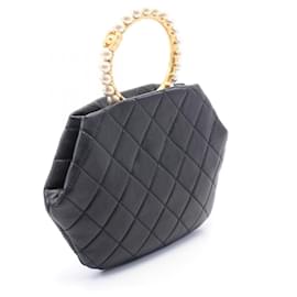 Chanel-Sac à main en cuir matelassé Chanel AS2609-Noir