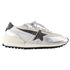 Golden Goose-Baskets de marathon - Golden Goose Deluxe Brand - Cuir - Argent-Argenté,Métallisé
