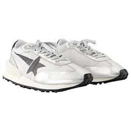 Golden Goose-Running Marathon Sneakers - Golden Goose Deluxe Brand - Leather - Silver-Silvery,Metallic