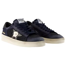 Golden Goose-Stardan Sneakers - Golden Goose Deluxe Brand - Leather - Blue-Blue