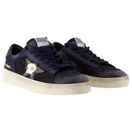 Golden Goose-Stardan Sneakers - Golden Goose Deluxe Brand - Leather - Blue-Blue