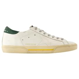 Golden Goose-Super Star Sneakers - Golden Goose Deluxe Brand - Leather - White-White