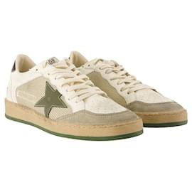 Golden Goose-Ballstar Sneakers - Golden Goose Deluxe Brand - Leather - White-White