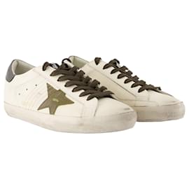Golden Goose-Super Star Sneakers - Golden Goose Deluxe Brand - Leather - White-White