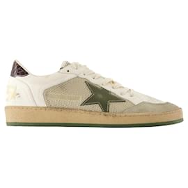 Golden Goose-Ballstar Sneakers - Golden Goose Deluxe Brand - Leather - White-White