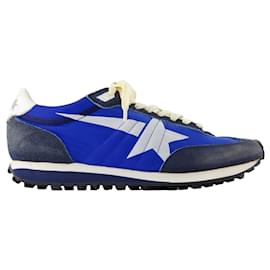 Golden Goose-Baskets de marathon - Golden Goose Deluxe Brand - Cuir - Bleu-Bleu