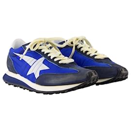 Golden Goose-Running Marathon Sneakers - Golden Goose Deluxe Brand - Leather - Blue-Blue