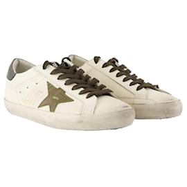 Golden Goose-Super Star Sneakers - Golden Goose Deluxe Brand - Leather - White-White