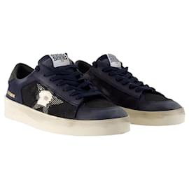 Golden Goose-Stardan Sneakers - Golden Goose Deluxe Brand - Leather - Blue-Blue