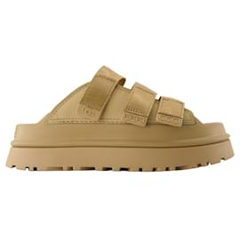 Ugg-Mules Goldenglow Slide W - UGG - Synthétique - Marron-Marron,Beige
