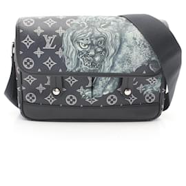 Louis Vuitton-Bolsa de Ombro Monogram Messenger PM Louis Vuitton M54248-Azul