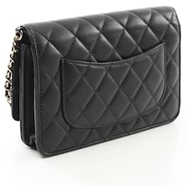 Chanel-Sac à épaule Matelassé en agneau Chanel AP2579-Noir