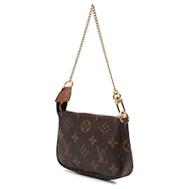 Louis Vuitton-Mini Pochette Accessoires Monogram Marron Louis Vuitton-Marron