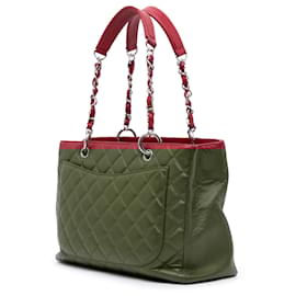 Chanel-Sac Grand Shopping en Cuir Caviar Rouge Chanel-Rouge
