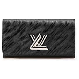 Louis Vuitton-Louis Vuitton Black Epi Twist Wallet-Black