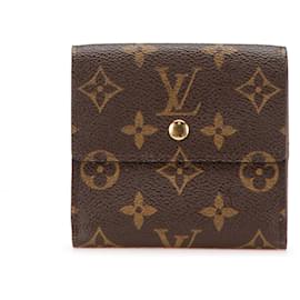 Louis Vuitton-Portefeuille Elise Monogram Marron Louis Vuitton-Marron