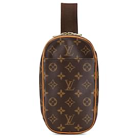 Louis Vuitton-Pochette Gange Monogram Marron Louis Vuitton-Marron