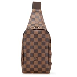 Louis Vuitton-Louis Vuitton Marron Damier Ebene Geronimos-Marron