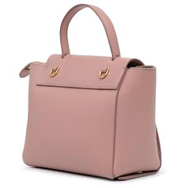Céline-Celine Pink Nano Grained Calfskin Belt Bag-Pink