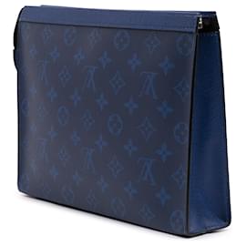 Louis Vuitton-Pochette Voyage MM Monogram Taigarama Bleu Louis Vuitton-Bleu