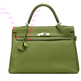 Hermès-Hermès Red Togo Kelly II Retourne 35-Red