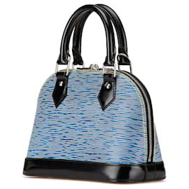Louis Vuitton-Louis Vuitton Bleu Epi Denim Alma BB-Bleu