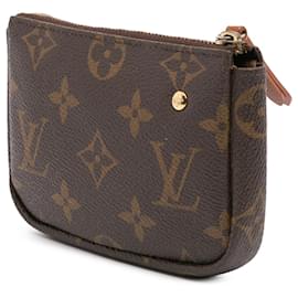 Louis Vuitton-Louis Vuitton Brown Monogram Trunks and Bags Pochette Cles-Brown