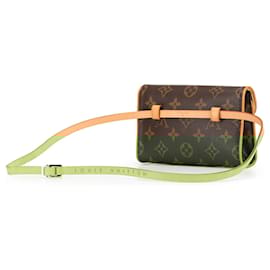 Louis Vuitton-Louis Vuitton Brown Monogram Pochette Florentine-Brown