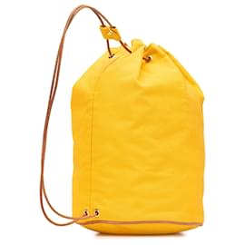 Hermès-Hermès Yellow Toile Polochon Mimile-Other