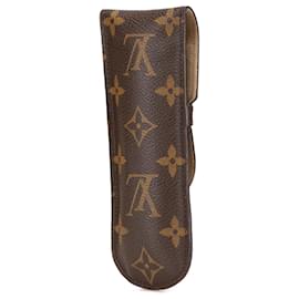 Louis Vuitton-Louis Vuitton Brown Monogram Etui a Lunettes Rabat Eyeglass Case-Brown