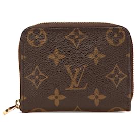 Louis Vuitton-Louis Vuitton Brown Monogram Zippy Coin Purse-Brown