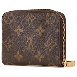 Louis Vuitton-Louis Vuitton Brown Monogram Zippy Coin Purse-Brown