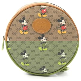 Gucci-Gucci Brown Disney Micro GG Supreme Round Mickey Mouse Backpack-Brown,Light brown