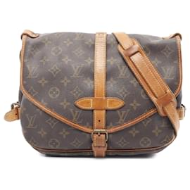 Louis Vuitton-Louis Vuitton Brown Monogram Saumur 30-Brown